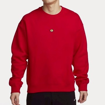 S.G NIKE AS U NK SB FLC CRW FRNTSDE AIR FN2550-657 男女 長袖上衣 紅
