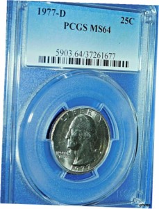 品質保証書付】 アンティークコイン NGC PCGS 1977年-D 25C ワシントン