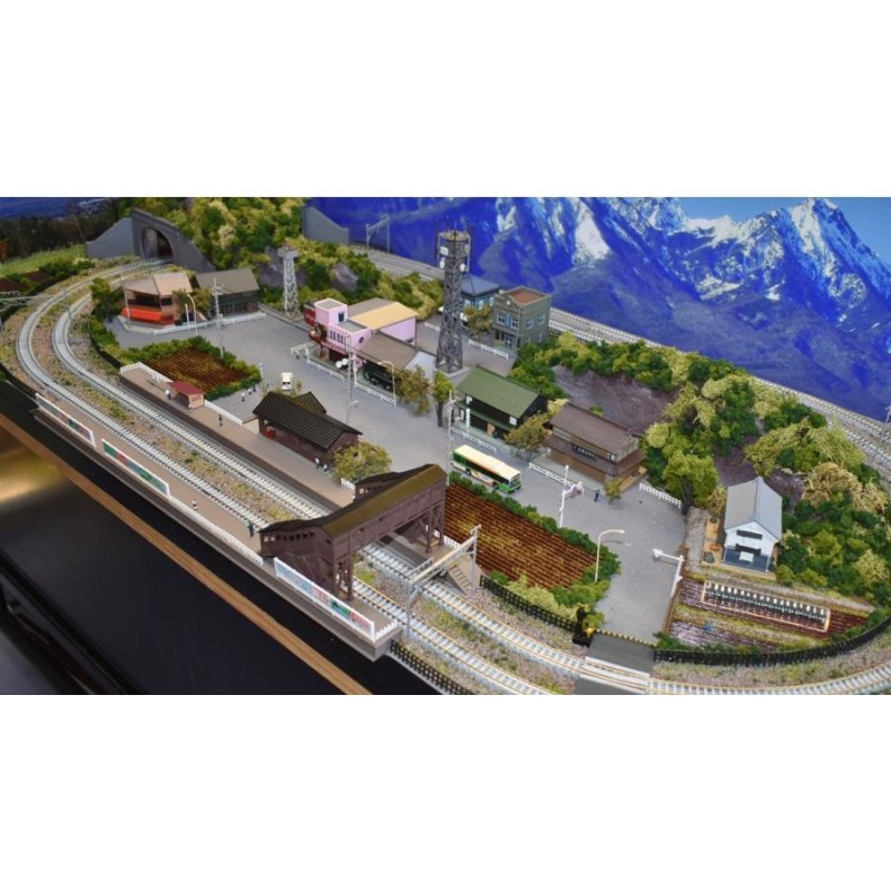 鉄道模型 ジオラマレイアウト Ｎゲージ用 複線120x60cm 山間の街※DCフィーダー付属 | LINEブランドカタログ