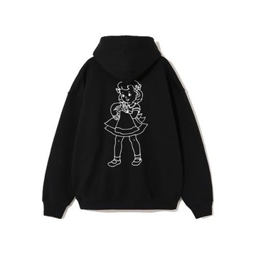 undercover 洗腦女孩大腦骨頭日系復古印花男女寬松重磅連帽衛衣