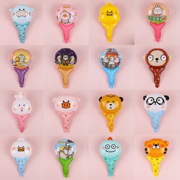 【GIFTME5台灣出貨】打擊棒 手持棒 氣球 充氣玩具 兒童氣球 卡通造型汽球 多種造任選 氣球棒 生日派對 氣球棒