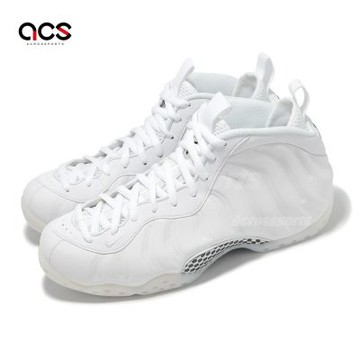 Nike 休閒鞋 Air Foamposite One 男鞋 白 黑 太空鞋 Triple White HJ5195-100