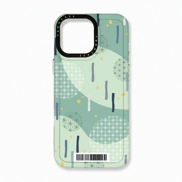 iPhone 16 Pro Max 殼 TRON IPhone 16 Pro Max 日系和風圓點落雨系列  載具 太空殼 透黑款 手機殼