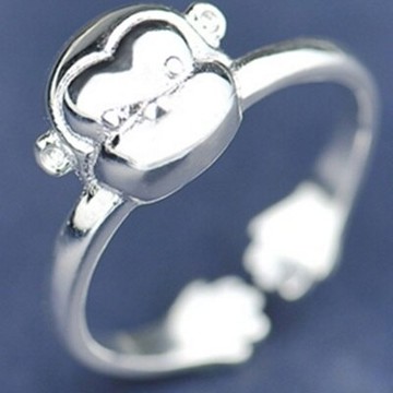 現貨+預購 925純銀戒指 銀飾-猴子造型可愛迷人流行母親節生日情人節禮物女配件73ae92【獨家進口】【米蘭精品】