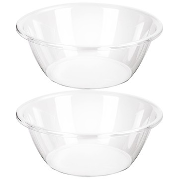 Monaco Olive 透明圓形臉盆 中型  2個  透明