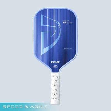 【JNICE 久奈司】寒冰 ICEEDGE 匹克球拍 碳纖維T700 冷壓製程 磨砂拍面(速度型)