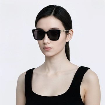 【GUCCI 古馳】方形膠框太陽眼鏡(GG1971SA-001)