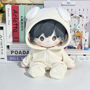 臺灣出貨 20cm娃衣 40cm娃衣 萌噠噠的小狗20cm40cm一翻賞體坐姿棉花娃娃衣 四十公分替換公仔服 娃衣