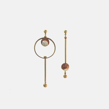 星體不對稱耳環 - Unbalanced ' Stars Earrings