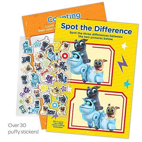 Disney Puppy Dog Pals Bingo and Rolly 32-Page Coloring and Activity Book wi