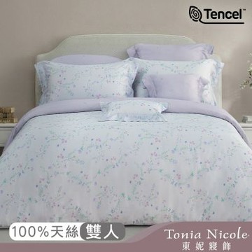 Tonia Nicole 東妮寢飾 漫舞微風80支環保印染100%萊賽爾天絲被套床包組(雙人)
