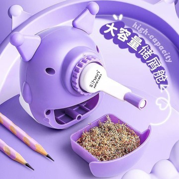 🚀桃園出貨🚀小學生削筆器轉筆刀手搖耐用刨筆機兒童專用卷筆刀自動進鉛削筆機