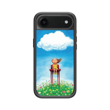 iPhone Air Mod NX -邊框背蓋組合 (相機按鈕) 黑 - 幾米 Jimmy Liao - 幸運遇見你-遇見白雲