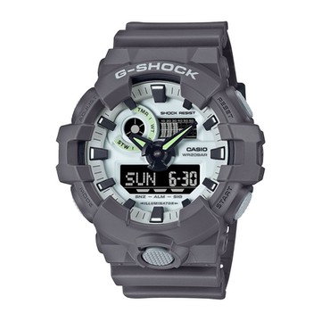 CASIO卡西歐 G-SHOCK 暗影夜光 酷炫神秘 大錶徑 雙顯系列 GA-700HD-8A_53.4mm