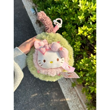 臺灣出貨💥正版HelloKitty芭樂少女粉kt貓可愛包包掛件擺件送女友生日禮物