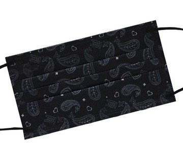 麗正 成人平面型醫用口罩(曜石黑變形蟲)- 30入 /單片包裝