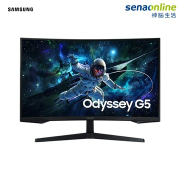 SAMSUNG三星 Odyssey G5 32吋2K曲面電競螢幕 黑 2024 (S32CG552) 1000R電競顯示器 G55C LS32CG552ECXZW 黑悟空