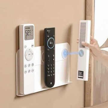 【momo home】磁吸置物架 遙控器收納 遙控器磁吸貼 免打孔 無痕 遙控器架 壁掛置物盒 壁掛收納 磁吸收納盒