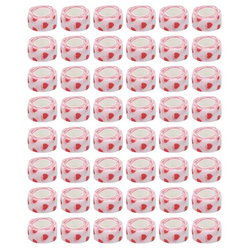 毛皇上 彈力自黏寵物繃帶 白底愛心 小號  587g  48捲