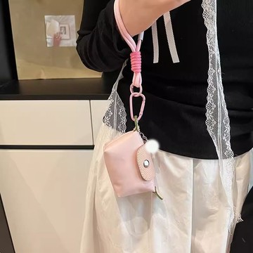 💥臺灣出貨💥零錢包 鑰匙包 耳機包 收納包 預購 超迷你尼龍餃子包零錢包掛飾卡包鑰匙耳機口紅收納包時尚可愛女包