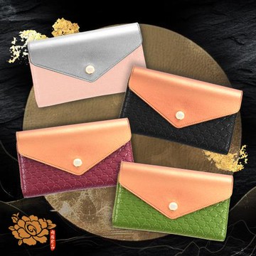 【雨揚珍品】【自選】富庫開啟・招財隨身皮夾組 (四色任選一色)贈唐卡