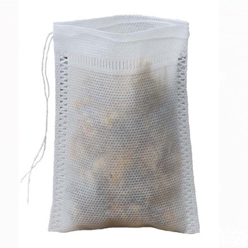 100片6x8cm抽線無紡布茶包袋一次性泡茶袋小號茶葉包裝過濾袋煲湯