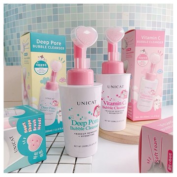 UNICAT 變臉貓~洗顏卸妝泡泡慕斯(附柔膚潔面刷)350ml 款式可選