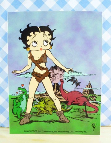 【震撼精品百貨】Betty Boop 貝蒂 貼紙-恐龍 震撼日式精品百貨