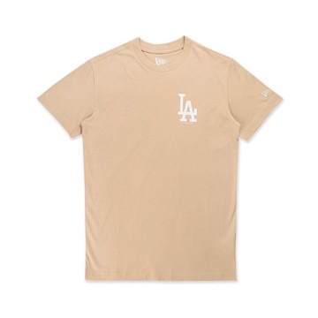 NEW ERA 男女 短袖上衣 ESSENTIAL 洛杉磯道奇 燕麥奶 NE14364821