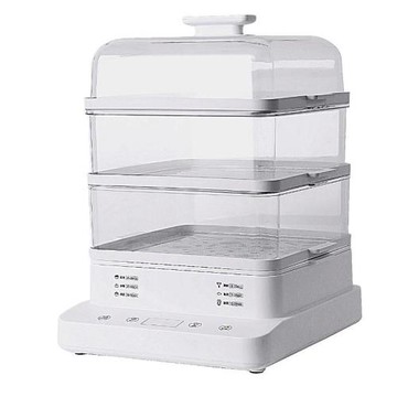 110V電蒸鍋多功能家用三層大容量智能全自動早餐機蒸籠煮蛋神器