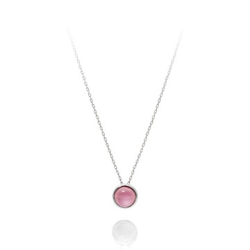 Day 項鍊(銀)-玫瑰石榴石