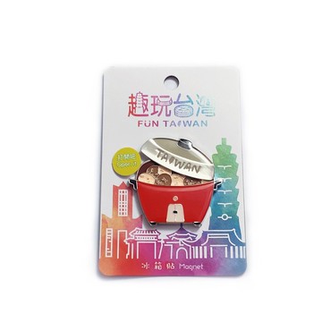 趣玩台灣磁鐵-電鍋茶葉蛋-紅