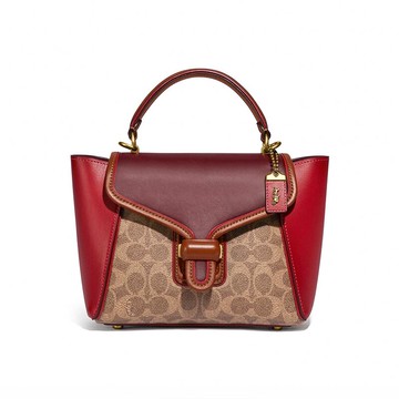 COACH Courier Carryall 23 拼色手提鲶魚女士通勤單肩包斜跨包 斜背包 699 ~【 購物節優惠 ★ 菲尼斯 國際精品 3折起 】