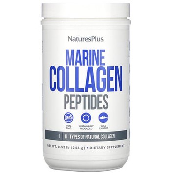 NaturesPlus 海洋膠原蛋白肽，0.53 磅（244 克）