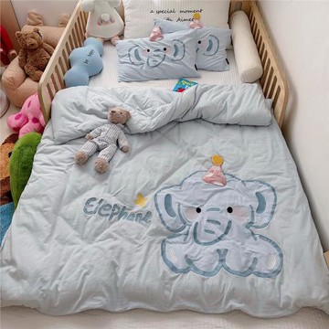 兒童卡通針織棉春秋被可拆洗寶寶幼兒園午睡小被子嬰幼兒秋冬蓋被