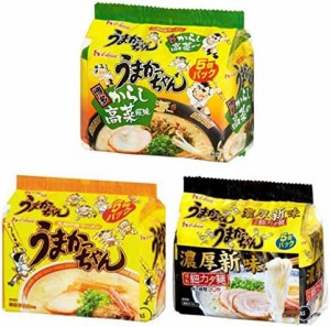 うまかっちゃん 15食セット(オリジナル5食 からし高菜5食  濃厚新味5食)  だしの素4gセット