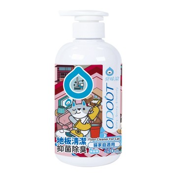 臭味滾 地板清潔劑 貓家庭適用 480mL  1瓶