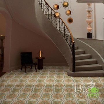 免運 公司貨 地面磚 法式復古風彩色幾何花磚 民宿酒店廚房浴室衛生間陽臺防滑耐磨地磚 可開發票 全館八折 工廠現貨直銷 新品特價 HTXW12232