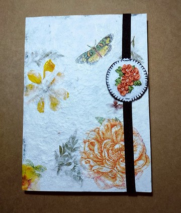 花卉手帳本 日記本 畫圖本