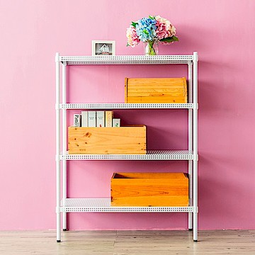 dayneeds 沖孔 90x35x120cm 四層收納架(烤漆白) 層架/置物架/儲藏架