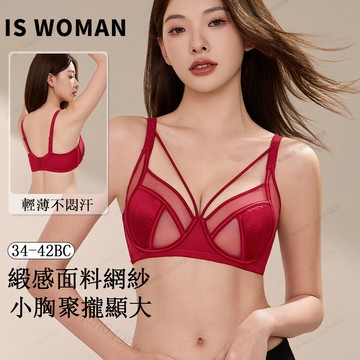 ✨小胸聚攏顯大文胸✨性感時髦美胸帶Bra 緞面拼接網紗設計 大胸防垂反重力承托内衣 無壓立體杯 透氣輕薄不悶汗 側收副乳