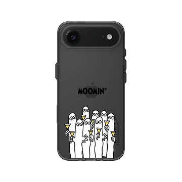 iPhone Air Clear (相機按鈕) 酷墨灰 - Moomin - 樹精Hattifatteners