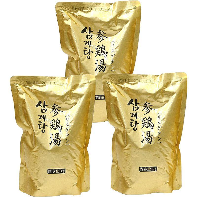 食品 無添加仕上げ 韓国宮廷料理 参鶏湯 1kg×3袋 プロが選ぶ業務用の本格派です サムゲタン サンゲタン