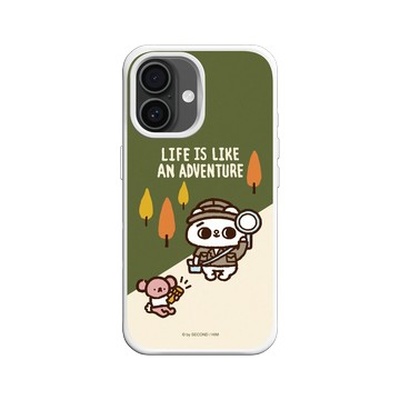 iPhone 16 SolidX 白 - 爽爽貓 Song Song Meow by SECOND - 冒險爽爽貓