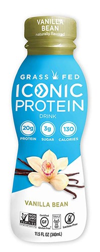 Iconic Grass Fed Protein Drink Vanilla Bean 11.5 fl oz