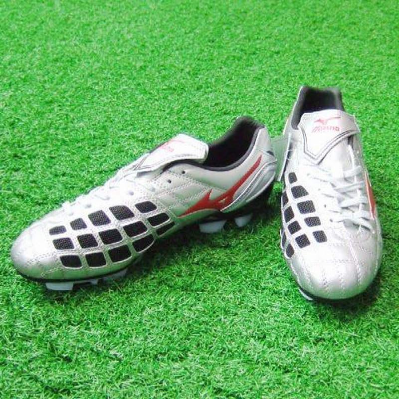 インシジョン2 MD シルバー×レッド 【MIZUNO|ミズノ】サッカースパイク ...