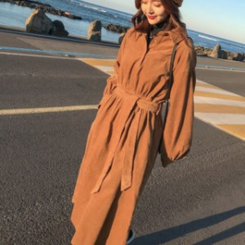 ロングワンピース 冬 コーデュロイ ワンピース 秋冬 ワンピース ワンピース 秋冬 ロングワンピース 長袖 韓国 ファッション ワンピース 通販 Lineポイント最大1 0 Get Lineショッピング