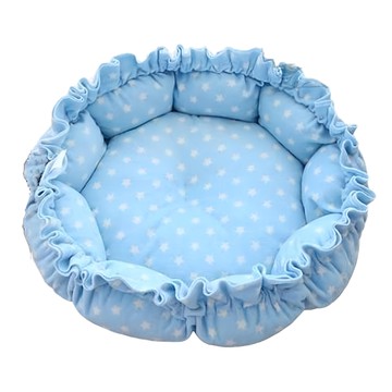 寵物南瓜窩 淺藍星空 舒適保暖 寵物睡墊  M  淺藍色  1個