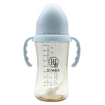 Simba 小獅王辛巴 蘊蜜鉑金PPSU奶嘴型把手防脹氣奶瓶 3個月以上  晨藍  270ml  1個