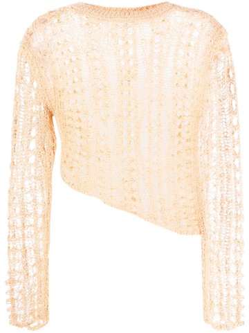 Cult Gaia - Gill crochet-knit top - women - Polyamide/Virgin Wool - S/M - Neutrals